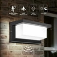 thumbnail image 1 of Lámpara de pared LED para exteriores de 18 W con sensor de movimiento IP65 resistente al agua, 1 of 5