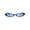 Black Blue, variant on Womens Narrow Cat Eye Metal Rim Gothic Pimp Color Lens Sunglasses Black Blue
