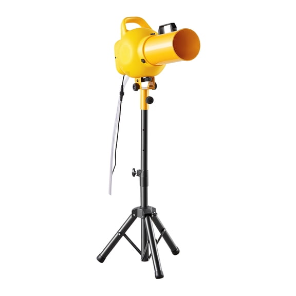 KFFKFF Bubble Machine with Spray Cannon, Bubble Maker Featuring Fan and Stable Triangular Design, Ideal for Events, Outdoor Gatherings, Celebrations, and Parties, Produces Continuous Foam Output