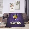 thumbnail image 5 of Manta de microfibra ultrasuave Baltimore Ravens, manta de microfibra de lujo para todas las estaciones, cálida para cama, sofá y viajes., 5 of 5