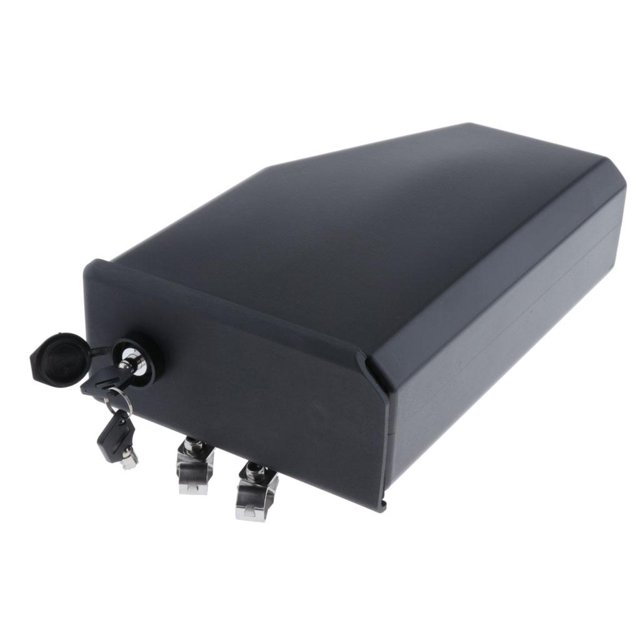 Caja de herramientas ABS para motocicleta, soporte lateral izquierdo trasero de Cola Almacenamiento de equipaje para motocicletas