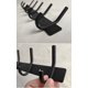 thumbnail image 4 of Ganchos para baño, 4 ganchos, gancho de pared para baño de acero inoxidable para chaqueta, paraguas, toalla, llavero, negro Sincero Electrónica, 4 of 5