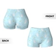 thumbnail image 5 of Lsque Cute Bunny Pattern High Waisted Biker Shorts for Women-Tummy Control Fitness Athletic Workout Running Yoga Gym Shorts,Moisture-Wicking-Small, 5 of 9