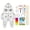 multicolorE, variant on Kite Making Kit for Adults & Kids,DIY Kites Making Kit Coloring Kites with Watercolor Pens and Strings Handles Painting Decorating Kits for Beach, Party, Outdoor Activities
