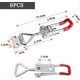 thumbnail image 3 of Metal Toggle Latch, 8pcs Toggle Clamp Toggles, 4001 Quick Release Clasp Fixing Buckle With Adjustable Buckle For Cabinet, Door, Box, Case Without Lock, 3 of 5