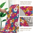 thumbnail image 5 of Yayeee 4 Pack Dining Chair Covers Stretch Parson Chairs Slipcovers Seat Protector, Red Whimsical Floral, 5 of 6