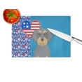 thumbnail image 4 of Wirehair Blue and Tan Dachshund Glass Cutting Board Large, 4 of 5