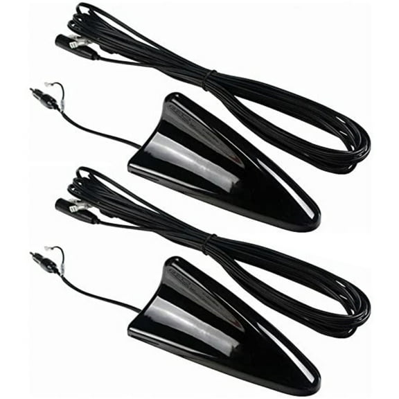 (Pack of 2 )Nippon Roof Mount Shark Fin AM/FM Antenna with 5 Meter Extension Cable