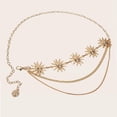 thumbnail image 4 of Cinturón de Cadena Sunnimix dorado para cintura fiesta cuerpo joyería, 4 of 7