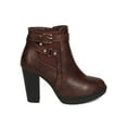 thumbnail image 2 of New Women Quantum-03 Leatherette Wraparound Buckle Chunky Heel Bootie, 2 of 5
