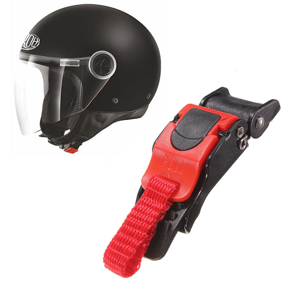 Red Helmet Visor Quick Release Clips Red 