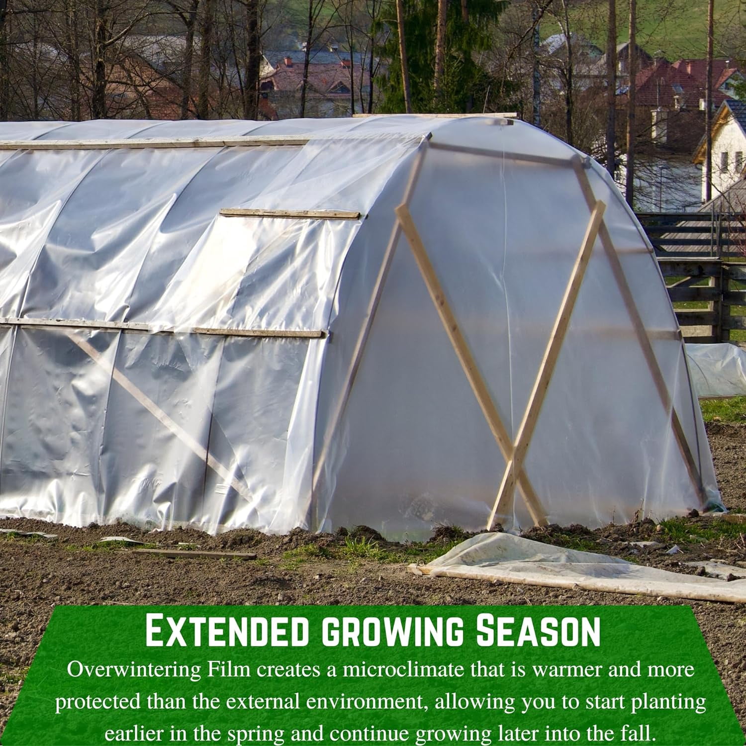 Farm Plastic Supply - 6 Mil White Plastic Sheeting - Overwintering Film, 6 Mil White Plastic Film, Greenhouse Plastic, Durable Plastic Sheeting (20' x 10')