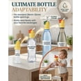 thumbnail image 3 of Water Bottle Spout Conversion Cap with Straw, Soft Silicone Straws Makes Drinking on the Go, Universal Soda Can Lids Spouts, Adapter for Plastic Bottles, Reusable Liquid Caps Straw Lid, 3 of 7