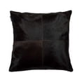 thumbnail image 2 of HomeRoots Cowhide, Microsuede, Polyfill Four Squares Pillow 18" X 18" - Brown, 2 of 4