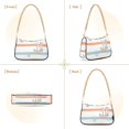 thumbnail image 7 of FORMRS Womens Shoulder Bag with Chain Strap Clutch Purse Cute Tote Handbag, Orange Nautical Pattern, 7 of 7