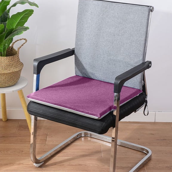 YIMWNYI Chair Linen Cushion Non Slip Indoor Seat Mat, Office Seat Cushion, Comfortable Foam Filling, Easy to Clean, Decorative Chair Pad for Home and Office