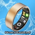 thumbnail image 4 of Smart Health Ring, Fitness Tracker Ring  Connectivity Stainless Steel Multiple Sports Modes Charging Case 7 Days Long Standby Time  for Running 7 Inner Dia.: 17.3mm, 4 of 7