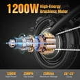 thumbnail image 2 of ASKGO Z8 1200W Foldable Electric Bike for Adults,25Mph 25Miles Electric Bike,48V 13Ah Removable Battery,14" Mini E-bike with Two Seats, UL 2849, 2 of 11