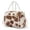 Cow Print Brown, variant on Bulopur Galaxy Quilted Large Lunch Bag for Women Dreamy Insulated Lunch Bags with Shoulder Strap Waterproof Tote Bags for Work Travel Gift for Friends