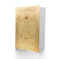 thumbnail image 2 of Leonardo Da Vinci Vitruvian Man Greetings Card Plus Envelope Blank inside, 2 of 3
