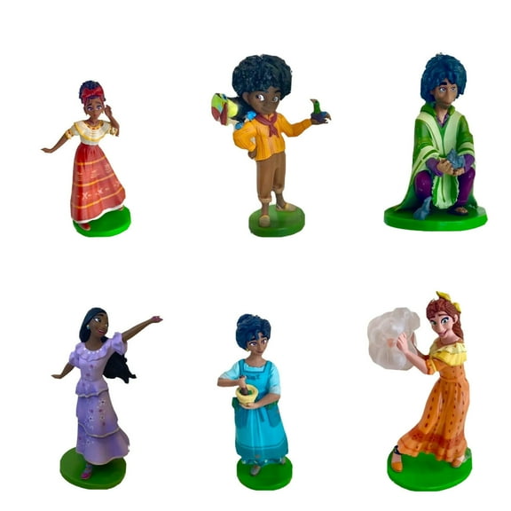 Encanto Madrigal 6 Cake Topper Set Bruno Antonio Isabella Pepa Dolores Julieta