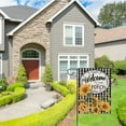 thumbnail image 2 of Rdsfhsp Welcome to Our Porch Buffalo Plaid Sunflower Garden Flag for Yard Lawn Decoration 12" x 18", 2 of 5