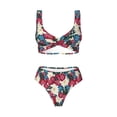 thumbnail image 4 of Rocae Beautiful Flower for Bikini Set for Women Two Piece Sexy High Swimsuits Split Crossover Bikini XX-Large, 4 of 9
