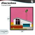 thumbnail image 4 of Stupell Industries Modern Pink Sunkissed Suburbia Black Framed Giclee Art, 24 x 24, by Jan Weiss, 4 of 8