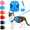 Blue, variant on Escape Proof Cat Harness, Escape Proof Breathable Adjustable Vest  , Reflective Strip for Night Safety, Ideal for Outdoor Walking & Travel, Fits Small Medium Large Cats
