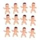 thumbnail image 2 of 100pcs Baby Shower Decorations Shower Party Favors Cake Decorations Miniature Dolls Ice Cube Game Supplies Ornament Mini Babies For Tiny Festival, 2 of 5