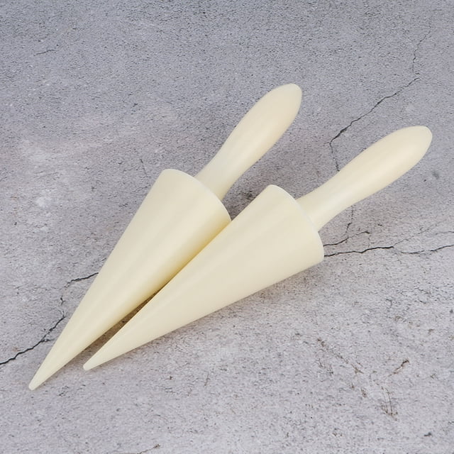 Molde De Cono ANGGREK Helado Accesorio de Bricolaje 2PS color Blanco