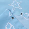 thumbnail image 3 of Cortina de ducha de concha azul con ganchos, cortinas de ducha de 180x180cm, cortina de baño antimoho, tela de poliéster lavable impermeable JM, 3 of 5