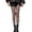 Grey, variant on Gyujnb Women's Sheer Mesh Patterned Tights High Waist Footed Pantyhose Stockings