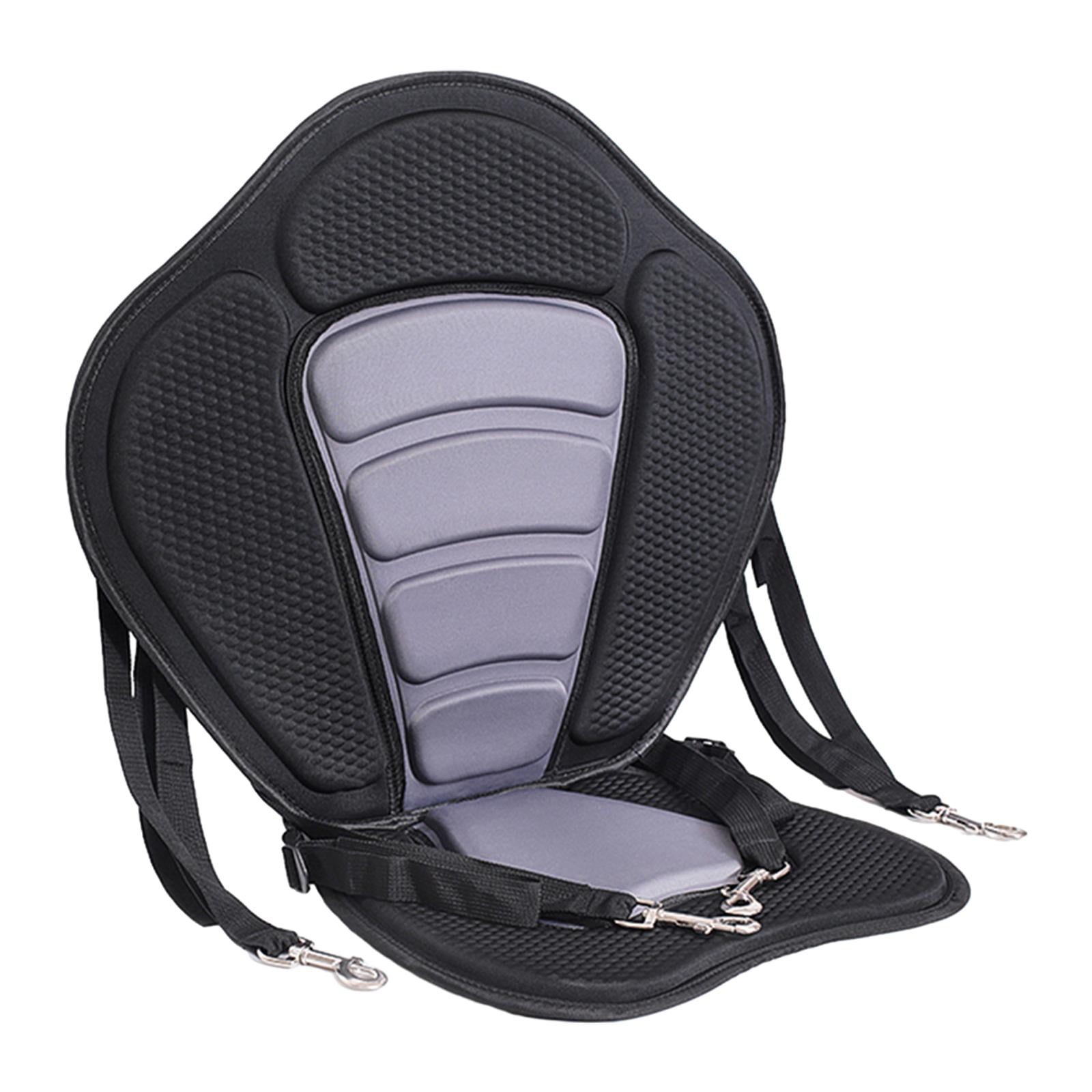 harayaa Kayak Padded Seat Canoe Seat Adjustable Cushion Cushioned Fishing Seat Anti Skid Grey