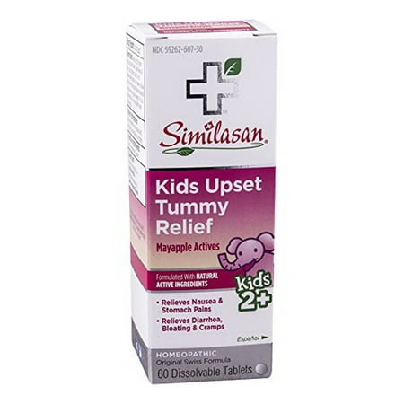 UPC 094841500065 product image for Similasan Kids Upset Tummy Relief Mayappl Actives Dissolvable Tablets For Ages 2 | upcitemdb.com