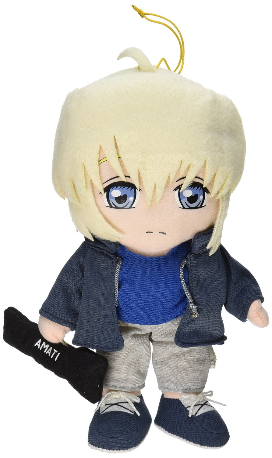 anime girl with plush