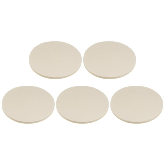 5Pack Wool Felt Polishing Pads, 5 inch Buffing Wheel Polish Pad Flocking Hook & Loop Back