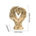 thumbnail image 3 of Cevemin Gold Resin Horse Couple Statue with Heart Shape - Symbol of Love and Loyalty for Valentine's Day Wedding Housewarming Home Decor, 3 of 6