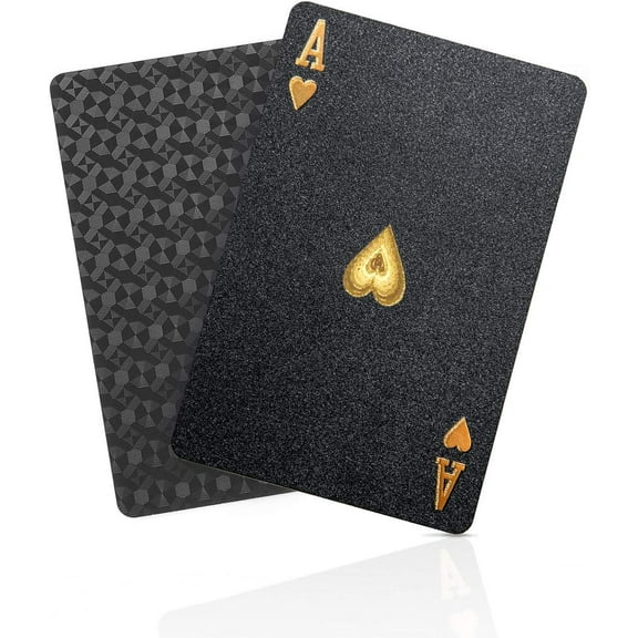 Diamond Waterproof Black Playing Cards, Poker Cards, HD, Deck of Cards