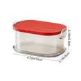 Dvumao Rectangular Food Storage Container, Transparent Plastic Box for ...