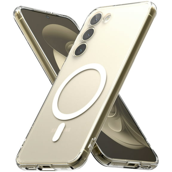 Ringke Fusion Magnetic [Compatible with MagSafe] Designed for Samsung Galaxy S23 Plus 5G Case, Anti-Fingerprint Scratch Resistant Shockproof Bumper Phone Cover - Matte Clear