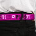 thumbnail image 4 of Paramount Pictures Belt, Seatbelt Buckle Belt, Mean Girls Plastics Collage Pink Black White, 30 to 44 Inches, 4 of 9