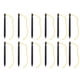 thumbnail image 1 of Diseño duradero de 3 bordes, clavos livianos para carpas con cuerdas de tracción para acampar, mochileros, hamacas y toldos Estacas para carpas de aleación de aluminio, paquete de 12, 1 of 8