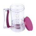 thumbnail image 4 of Heaveant Batter Dispenser, 900mL Manual Batter Dispenser Cupcake Pancake Waffle Measuring Cup Kitchen Baking Tool, 4 of 8