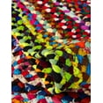 thumbnail image 4 of Unique Loom Braided Chindi Collection Area Rug - Layer (8' Round Multi/Blue), 4 of 6