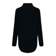 thumbnail image 3 of Fangasis Ladies Sweater Winter Warm Jumper Tops Long Sleeve Pullover Women Knitwear Knitted Sweaters Cozy Loungewear Black XS, 3 of 6