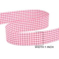thumbnail image 4 of Peach Gingham Ribbon Checkered Ribbon Plaid Ribbon Picnic Craft Ribbon for Sewing, Gift, DIY Craft, Wedding Decoration, Wreaths, Home Decoration 1" x 25 Yd, 4 of 8