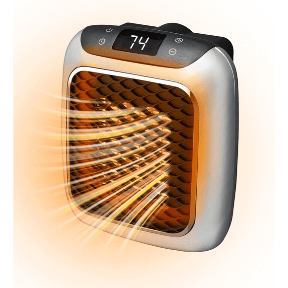 Remis à Neuf Ontel HEATTB-MC12/4 Handy Heater Turbo 800 Wall Outlet Small Space Heater with Adjustable Thermostat