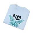 thumbnail image 5 of Teal Ribbon, Gildan Unisex Softstyle T-Shirt, PTSD Graphic Tee, S-3XL, 5 of 5
