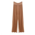 thumbnail image 2 of Qiyinn Women's Solid Color Drawstring Elastic Waist Pants, 2 of 4